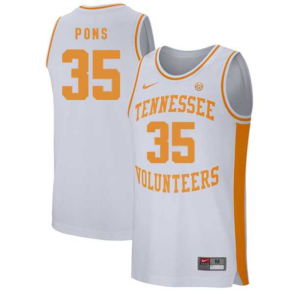 Tennessee Volunteers 35 Yves Pons White College Basketball Jersey Dzhi,We sell and wholesale Tennessee Volunteers 35 Yves Pons White College Basketball Jersey Dzhi on line form chian!